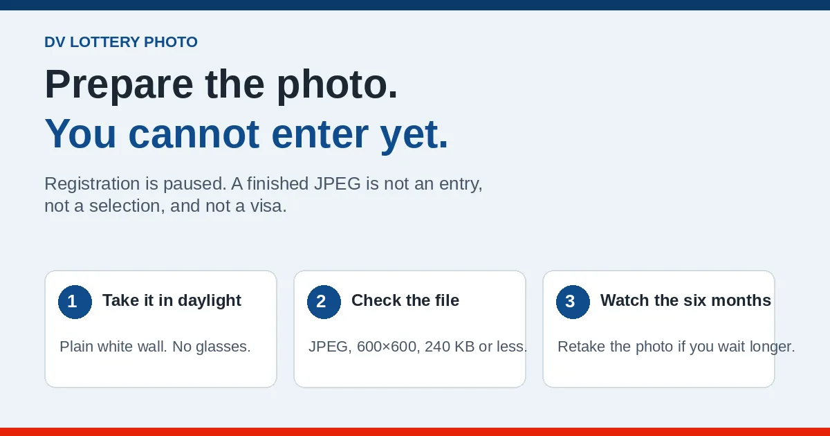 How to Make a DV Lottery Photo While You Wait
